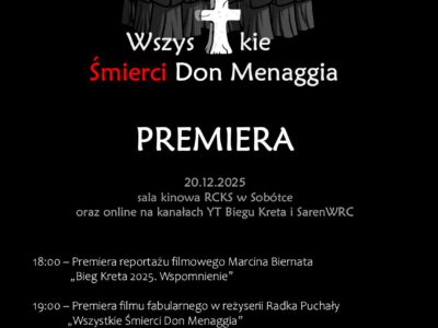 Kreci wieczór filmowy – Wszystkie Śmierci Don Menaggia. Premiera